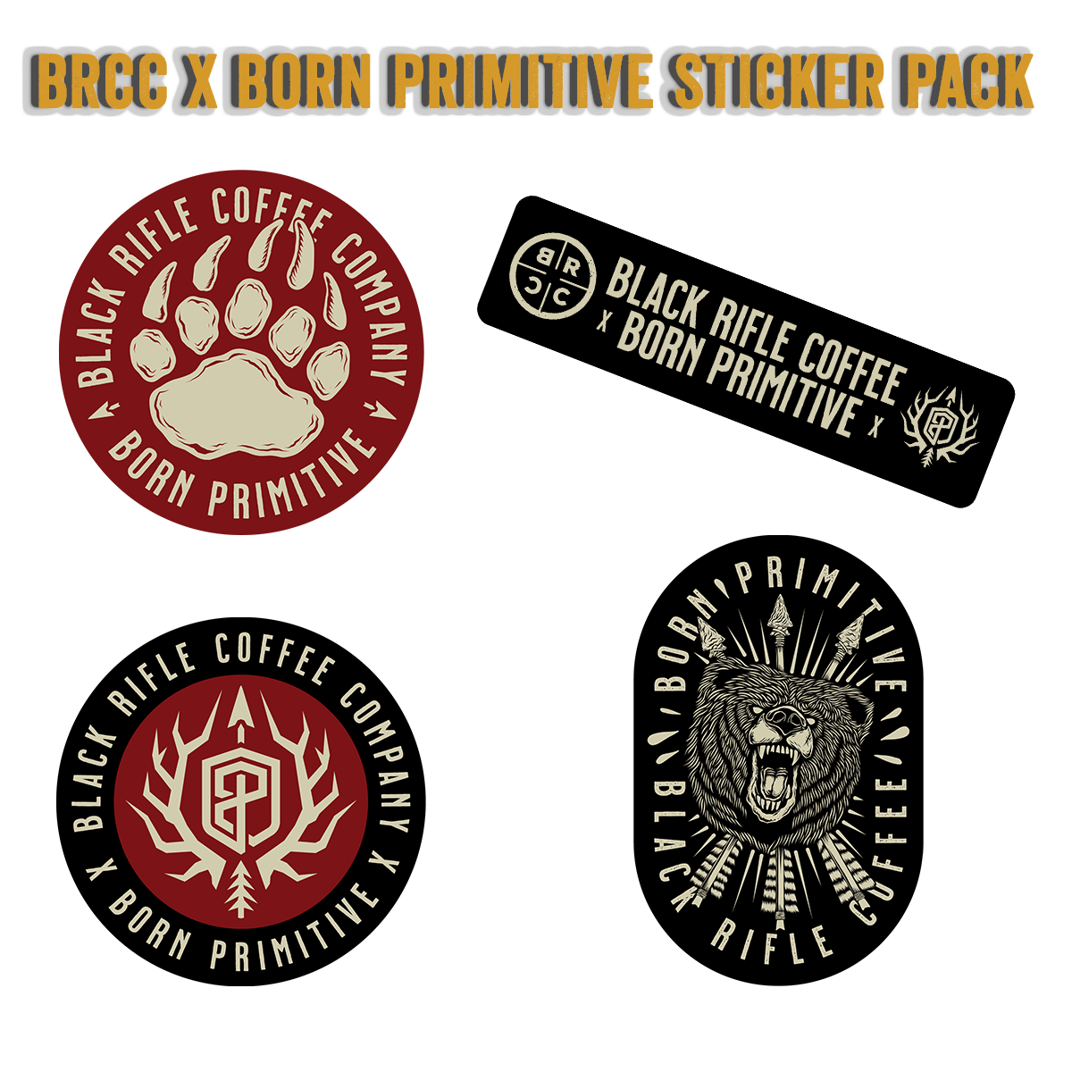 Born Primitive X Brcc Sticker Pack